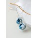 Handmade Blue and Gray Succulent Earrings (Polymer Clay)