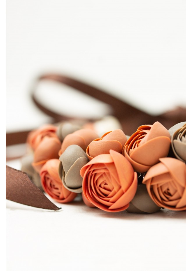 Becoming You — Handmade Terracotta Floral Necklace