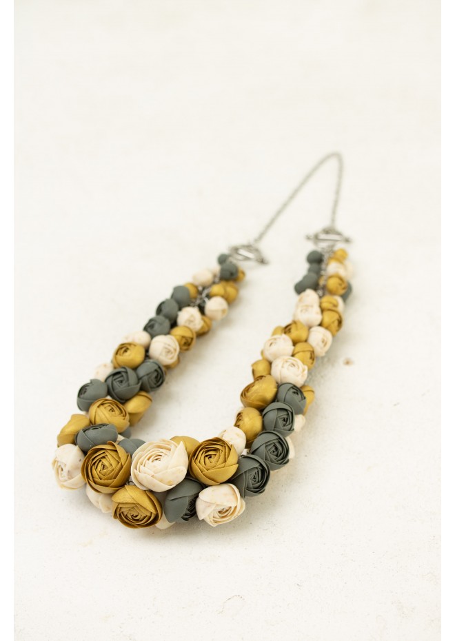 Becoming You — Handmade Terracotta Floral Necklace