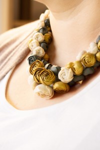 Serendipity – Handmade Floral Necklace with Over 100 Flowers, Polymer Clay Statement Necklace, Unique Gift for Her