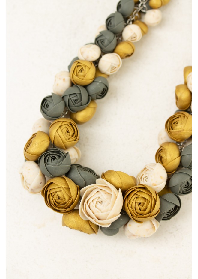 Becoming You — Handmade Terracotta Floral Necklace