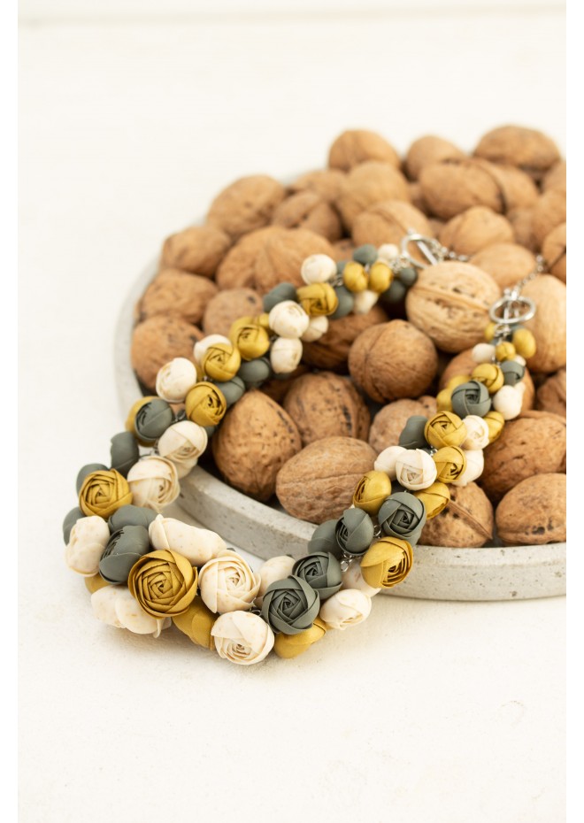 Becoming You — Handmade Terracotta Floral Necklace