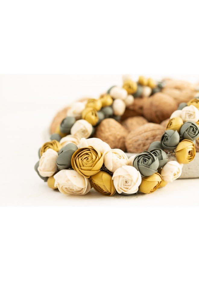 Becoming You — Handmade Terracotta Floral Necklace