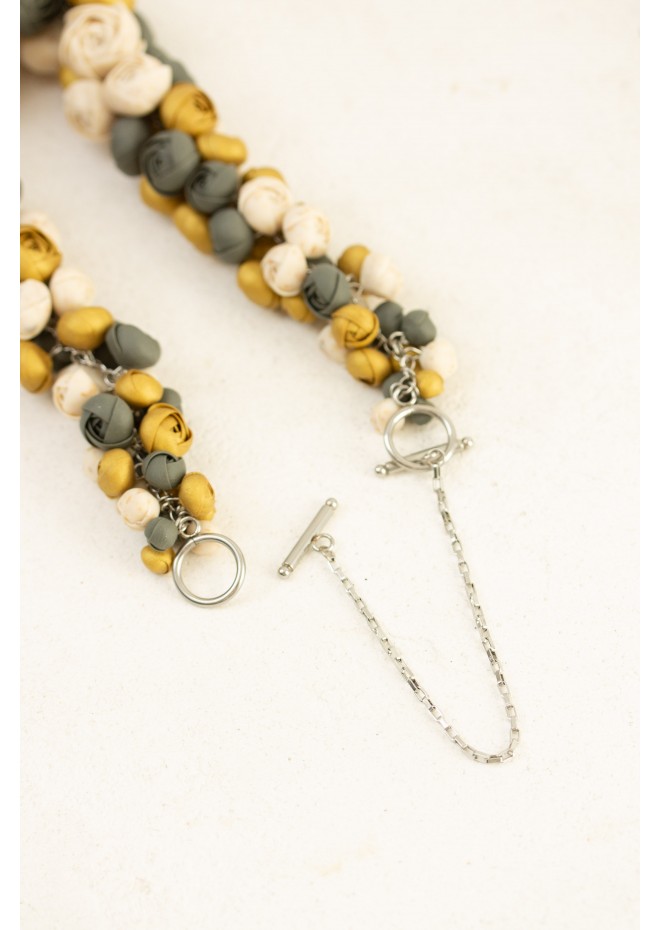 Becoming You — Handmade Terracotta Floral Necklace