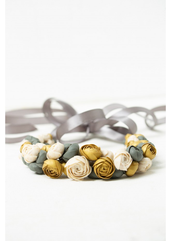 Becoming You — Handmade Terracotta Floral Necklace