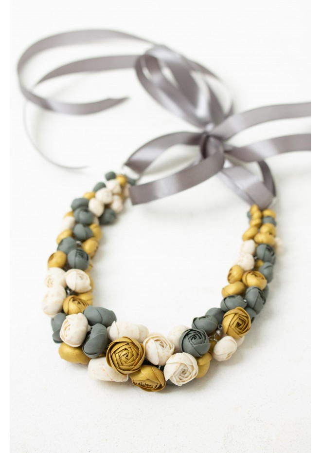 Becoming You — Handmade Terracotta Floral Necklace