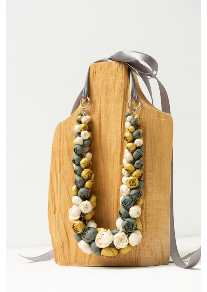 Becoming You — Handmade Terracotta Floral Necklace