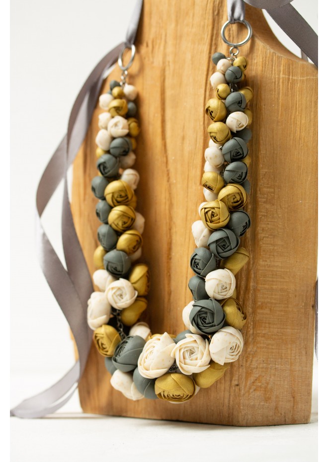 Becoming You — Handmade Terracotta Floral Necklace