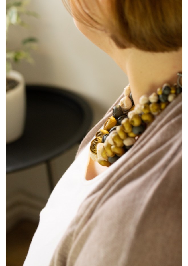 Becoming You — Handmade Terracotta Floral Necklace