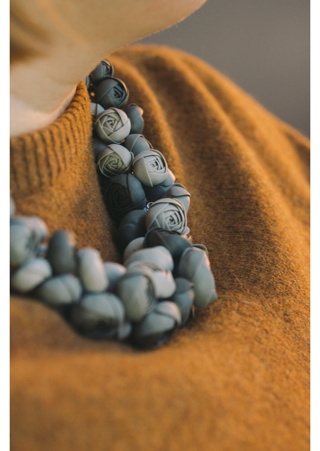 Gray Bloom Necklace