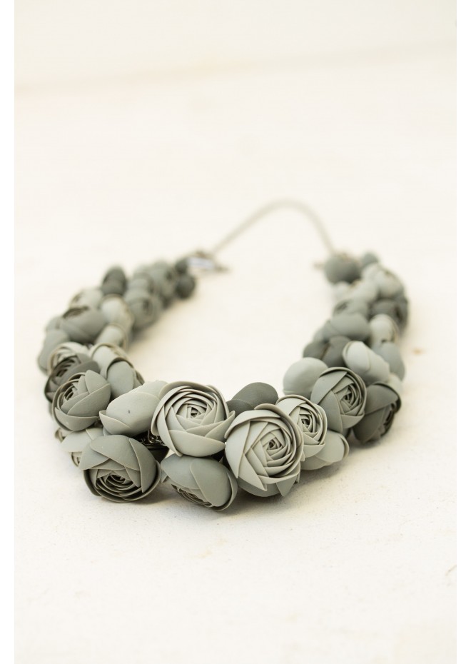 Gray Bloom Necklace