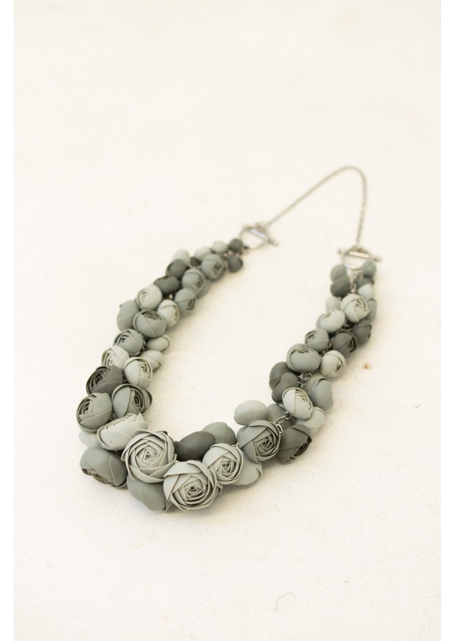 Gray Bloom Necklace