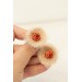 Handmade Crochet Flower Stud Earrings