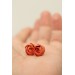 Handmade Crochet Flower Stud Earrings