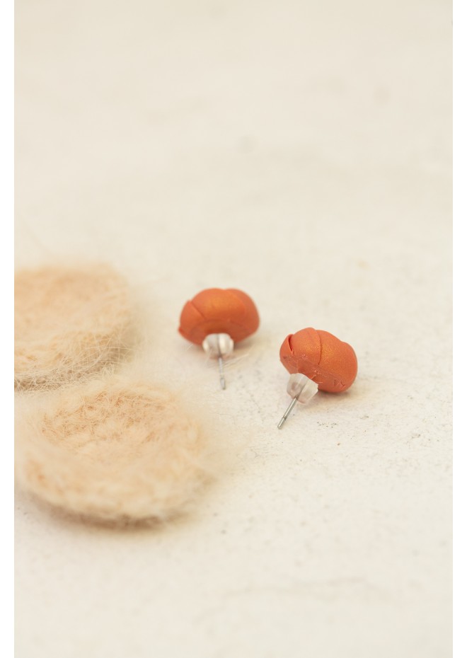 Handmade Crochet Flower Stud Earrings