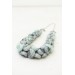 Gray and Mint Handmade Floral Necklace