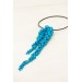 Blue Sculptural Asymmetric Necklace