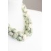 Sage & Ivory Rose Floral Necklace