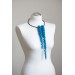 Blue Sculptural Asymmetric Necklace