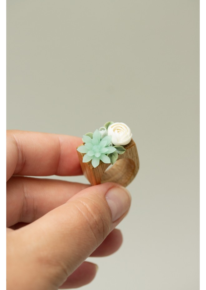 Exquisite Handcrafted Wooden Ring