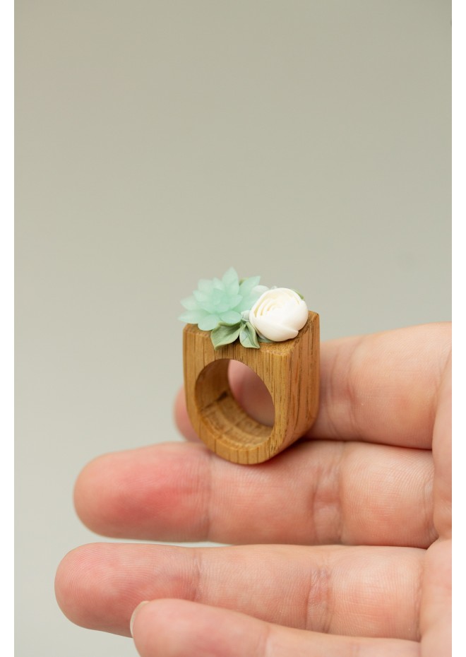 Exquisite Handcrafted Wooden Ring