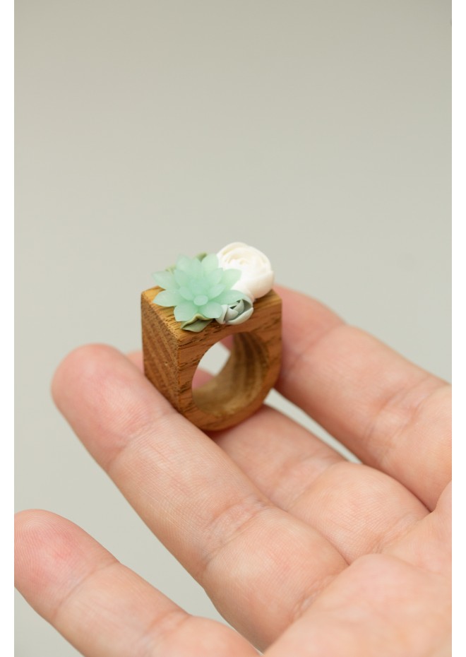 Exquisite Handcrafted Wooden Ring