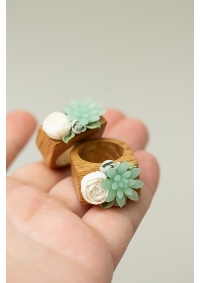 Exquisite Handcrafted Wooden Ring