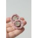 Cozy Crochet Flower Stud Earrings