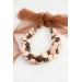 Chocolate Blush Floral Statement Necklace