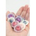 Cozy Crochet Flower Stud Earrings