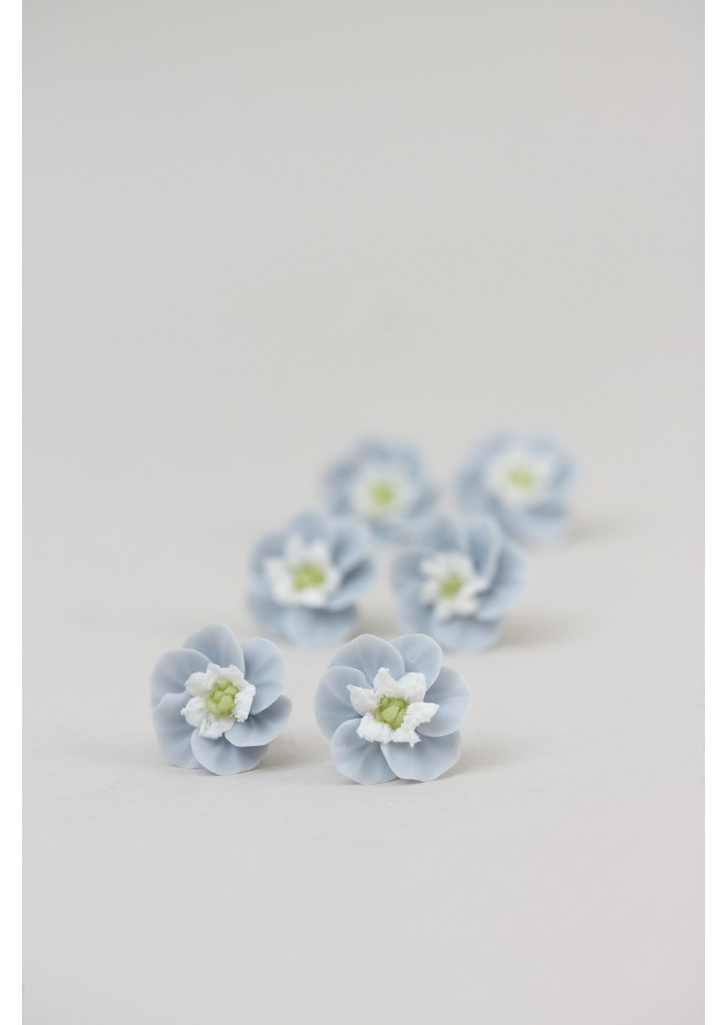 Floral Stud Earrings – Delicate Botanical Bridal Design