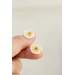 Floral Stud Earrings – Delicate Botanical Bridal Design