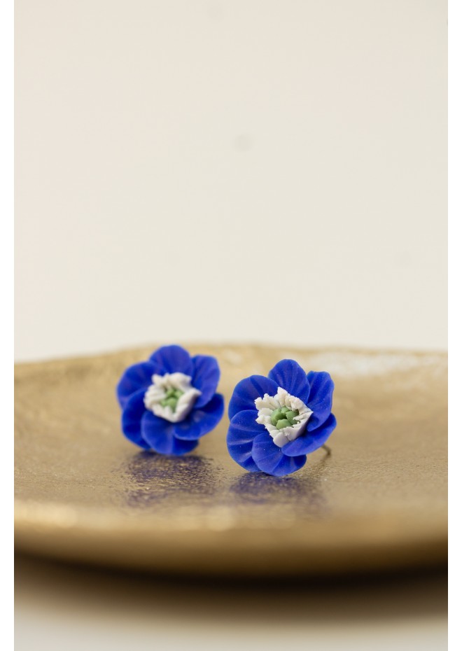 Floral Stud Earrings – Delicate Botanical Bridal Design