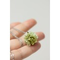 Succulent Ball Necklace – Handmade Botanical Sphere Pendant