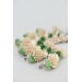 Green and Beige Succulent Hair Pin