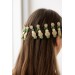 Green and Beige Succulent Hair Pin