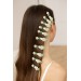 Green and Beige Succulent Hair Pin