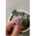 Purple Hypoallergenic Succulent Studs