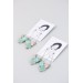 Statement Blue and Pink Succulents Earrings