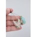 Statement Blue and Pink Succulents Earrings
