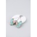 Statement Blue and Pink Succulents Earrings