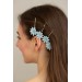 Blue Succulent Hairpin