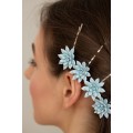 Blue Succulent Hairpin