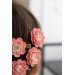 Pink Succulent Hairpin