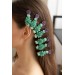 Green and Purple  Succulent Hair Clip / Hair Pin