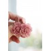 Pink gold Flowers Statement earrings, polymer clay earrings