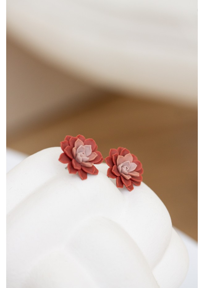 Terracotta Hypoallergenic Succulent Studs