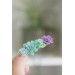 Green and Purple  Succulent Hair Clip / Hair Pin