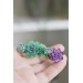 Green and Purple  Succulent Hair Clip / Hair Pin