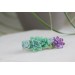 Green and Purple  Succulent Hair Clip / Hair Pin